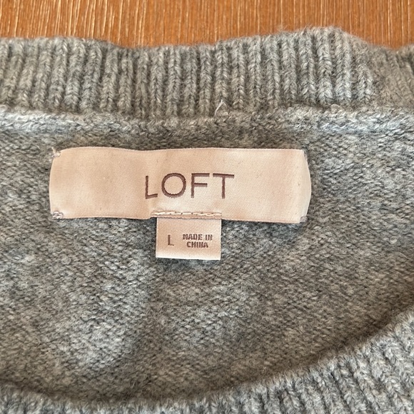 LOFT open shoulder sweater. Size L. EUC. - Picture 3 of 4